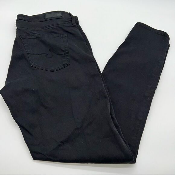 AG Adriano Goldschmied The Legging Ankle Super Skinny Ankle Black Denim Jean-29R - Picture 1 of 13